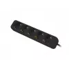 Extensão de energia Lanberg PS0-05F-0150-BK 1,5 m 5 tomadas AC interior preto