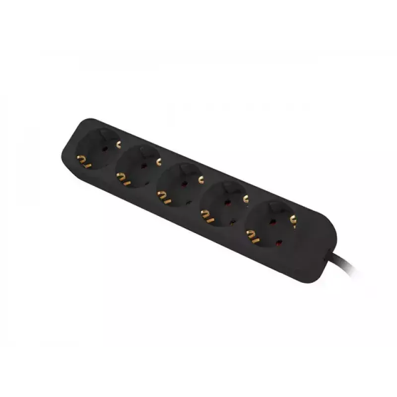 Extensão de energia Lanberg PS0-05F-0150-BK 1,5 m 5 tomadas AC interior preto