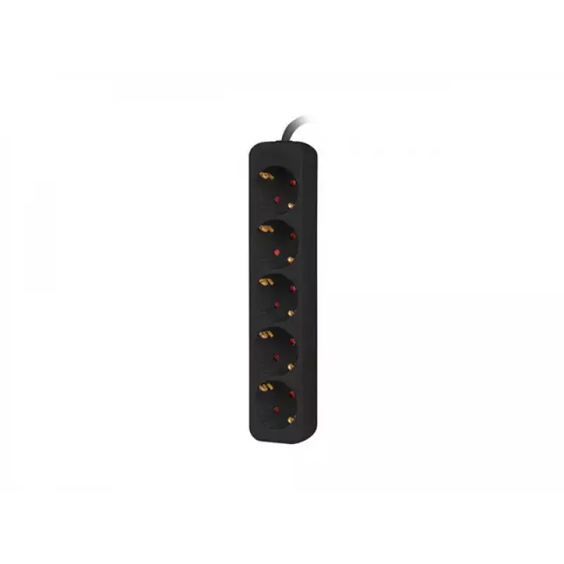 Extensão de energia Lanberg PS0-05F-0150-BK 1,5 m 5 tomadas AC interior preto