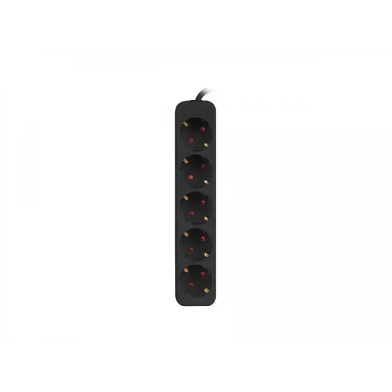 Extensão de energia Lanberg PS0-05F-0150-BK 1,5 m 5 tomadas AC interior preto