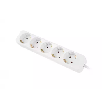 Extensão de energia Lanberg PS0-05F-0300-W 3 m 5 tomadas AC interior branco