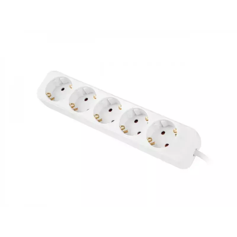 Extensão de energia Lanberg PS0-05F-0300-W 3 m 5 tomadas AC interior branco