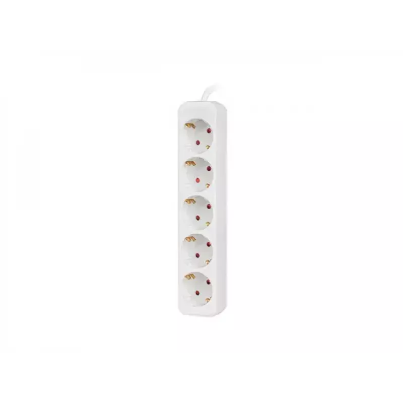 Extensão de energia Lanberg PS0-05F-0300-W 3 m 5 tomadas AC interior branco