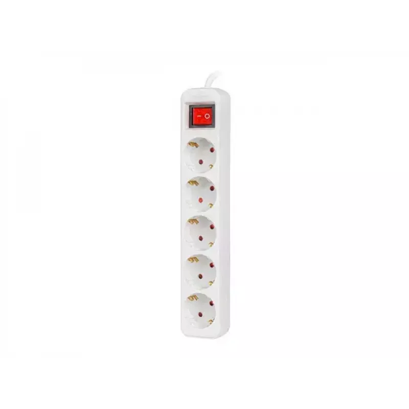 Extensão de energia Lanberg PS1-05F-0150-W 1,5 m 5 tomadas AC interior branco