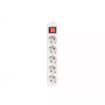 Extensão de energia Lanberg PS1-05F-0150-W 1,5 m 5 tomadas AC interior branco