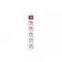 Extensão de energia Lanberg PS1-05F-0300-W 3 m 5 tomadas com contacto de proteção interior branco