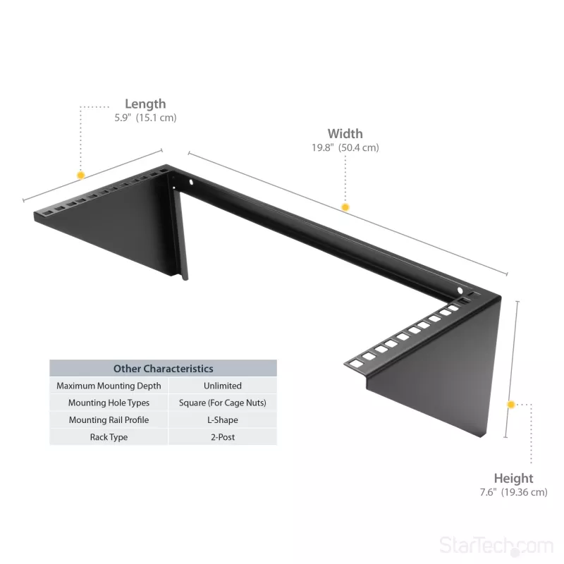 Suporte de parede vertical StarTech.com 4U 19