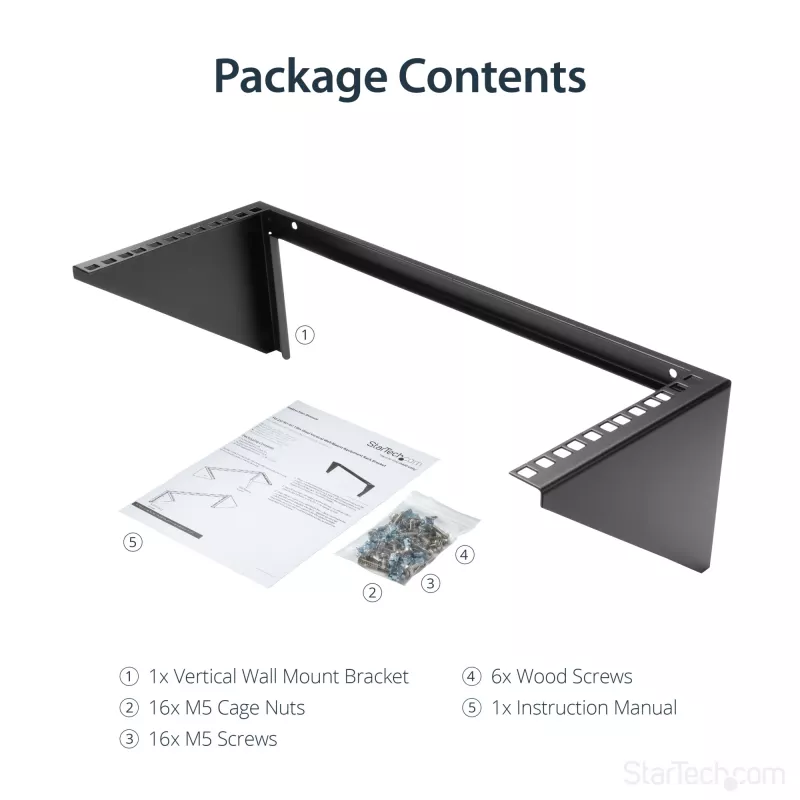 Suporte de parede vertical StarTech.com 4U 19