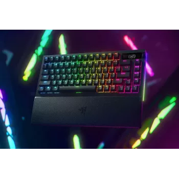 Teclado Razer BlackWidow V4 Pro Gaming USB RF Wireless Bluetooth QWERTY US preto