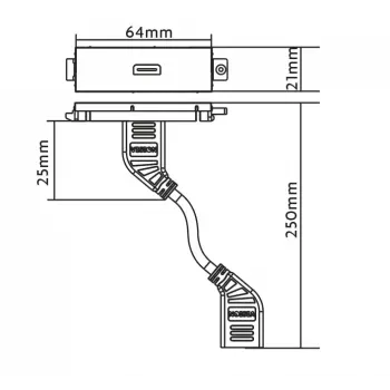 Tomada HDMI Vision TC3