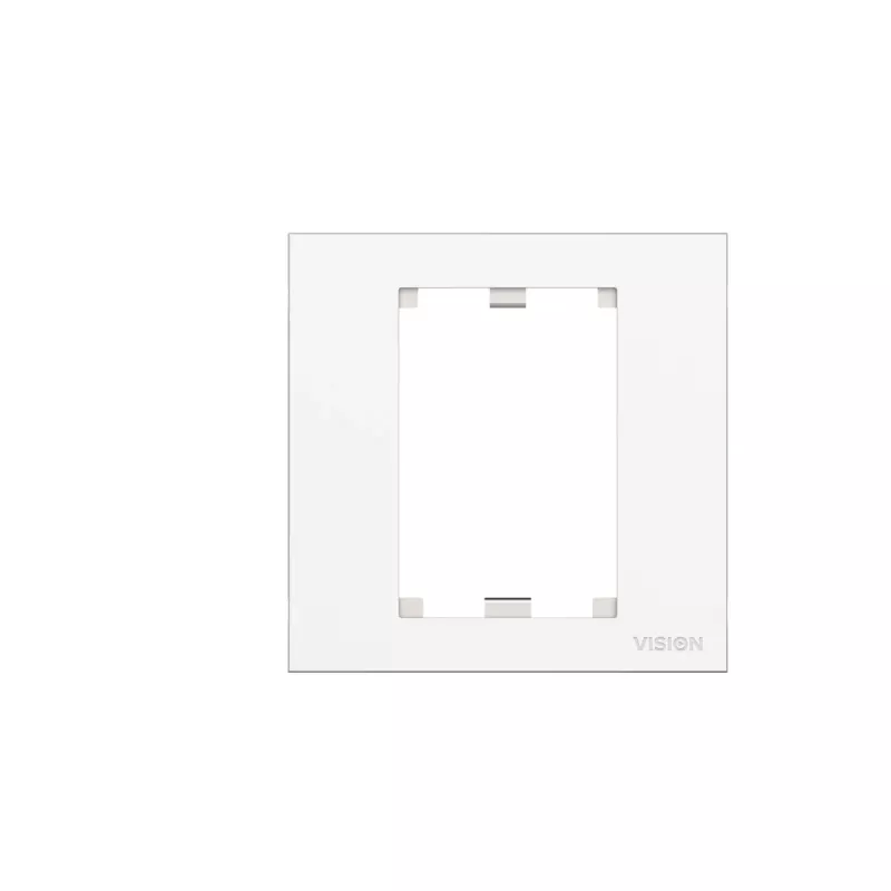 Placa de parede com tampa de interruptor Vision TC3 SURR1G branco