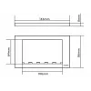 Tampa de interruptor de parede Vision TC3 SURR2G branco