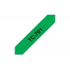 Fita de etiquetagem Brother TC701 12 mm preto sobre verde