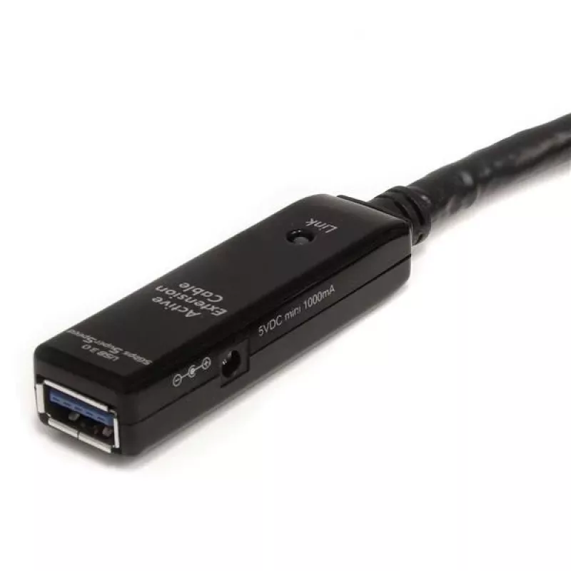 Cabo de extensão USB 3.0 ativo StarTech.com 10m - M/F, 10 m, USB A, USB A, USB 3.2 Gen 1 (3.1 Gen 1), 5 Gbit/s, preto