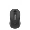 Teclado de tamanho completo com rato com fios Logitech 920-013349 — USB, QWERTY US International, Grafite, cabo de 1,8 m