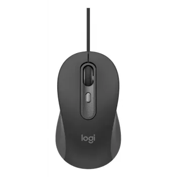 Teclado de tamanho completo com rato com fios Logitech 920-013349 — USB, QWERTY US International, Grafite, cabo de 1,8 m