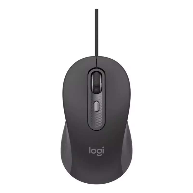Teclado de tamanho completo com rato com fios Logitech 920-013349 — USB, QWERTY US International, Grafite, cabo de 1,8 m