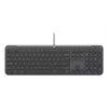 Teclado de tamanho completo com rato com fios Logitech 920-013349 — USB, QWERTY US International, Grafite, cabo de 1,8 m