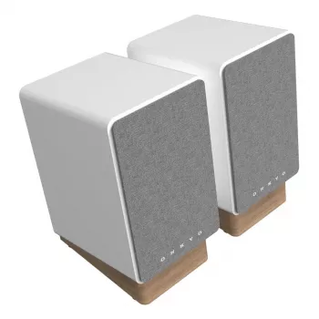 Altifalante de 2 vias Onkyo GX-30ARC — 2.0 canais, com fios e sem fios, 50 W RMS, 55–20000 Hz, cinzento/branco