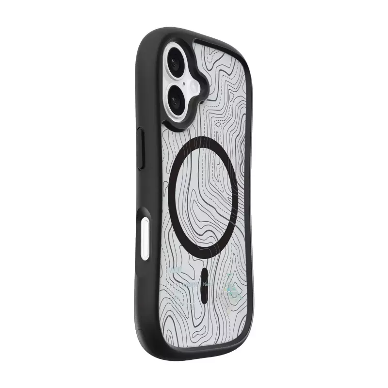 Capa LAUT POP ADVENTURE para iPhone 16 Series preta transparente