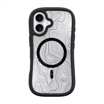 Capa LAUT POP ADVENTURE para iPhone 16 Series preta transparente