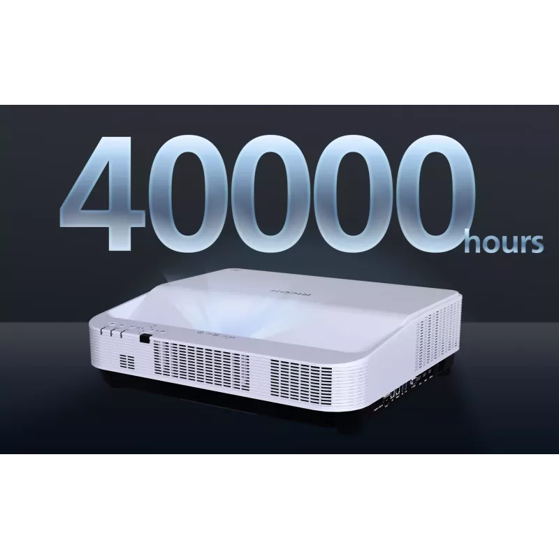 Projetor de ultra curta distância Ricoh PJ UHL3660 6500 ANSI Lumen DLP UHD 4K (3840x2160) branco