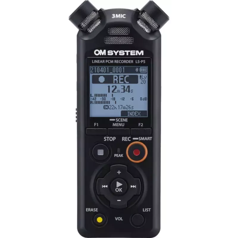 OM System LS-P5 kit, gravador de áudio (V409180BG010)