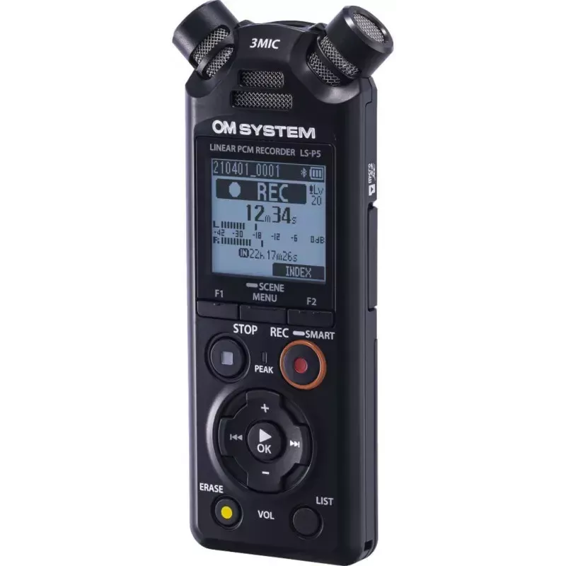 OM System LS-P5 kit, gravador de áudio (V409180BG010)