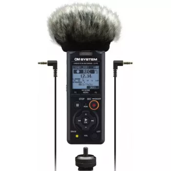 Gravador de voz OLYMPUS LS-P5 Kit — gravação de áudio de 24 bits, 8 GB de memória interna