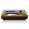 Gira-discos de áudio de acionamento por correia Lenco LS-55WA madeira semiautomático USB Bluetooth