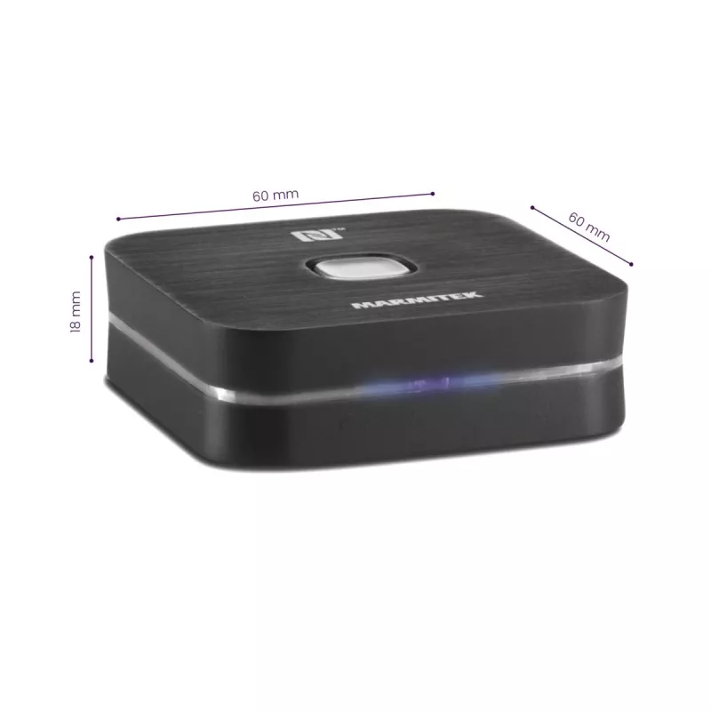 Marmitek BoomBoom 80 recetor de áudio Bluetooth com NFC