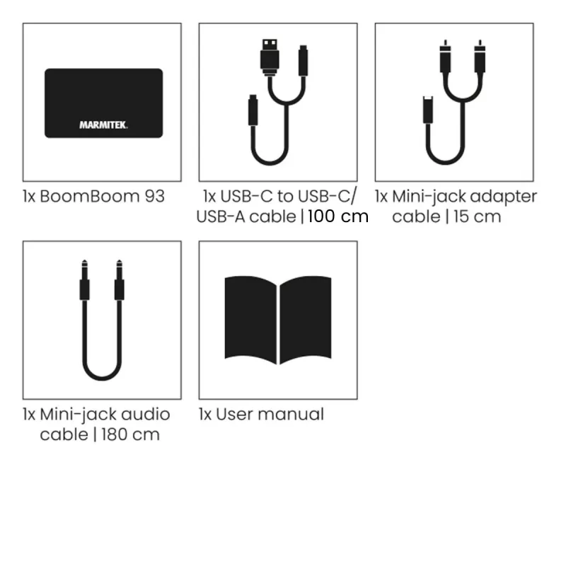 Marmitek BoomBoom 93 recetor de áudio Bluetooth sem fios (08312)