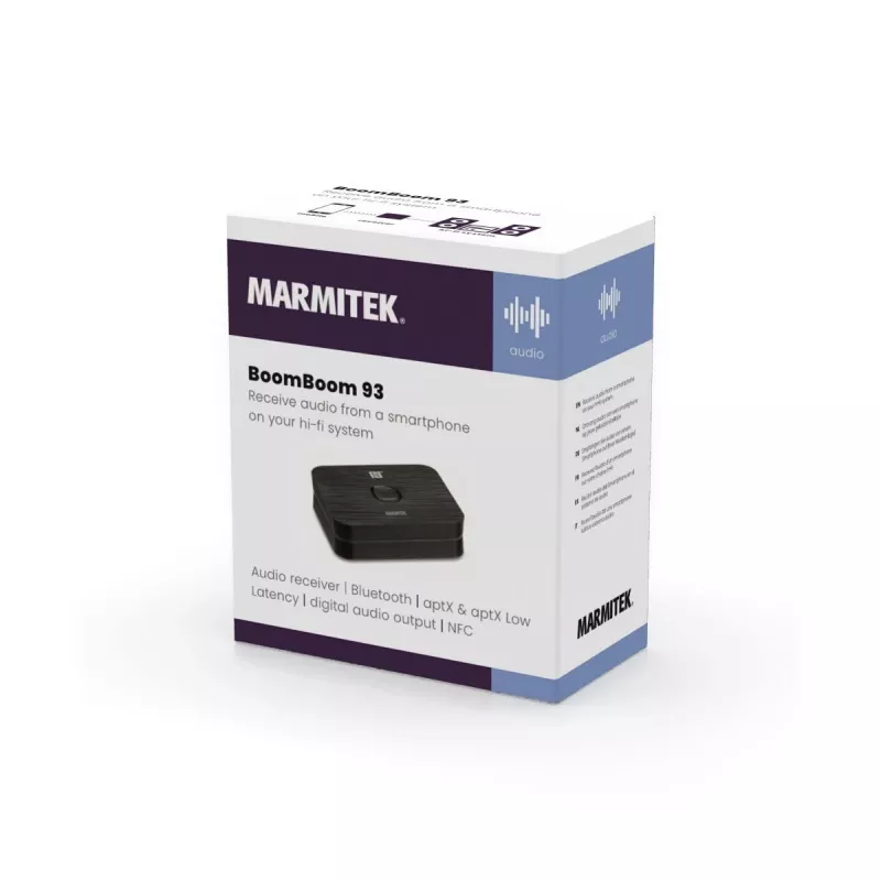 Marmitek BoomBoom 93 recetor de áudio Bluetooth sem fios (08312)