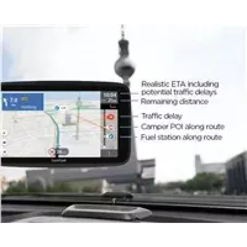 Navegador GPS TOMTOM Go Camper Tour 6 (2.ª geração) — navegação portátil para autocaravanas/furgonetas