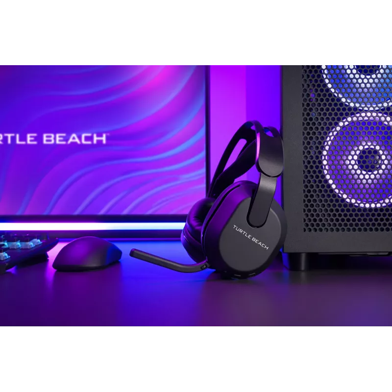 Headset gaming sem fios Turtle Beach Stealth 500 preto para PC com até 40 h de autonomia e Bluetooth para PC, PS5, PS4 e dispositivos móveis