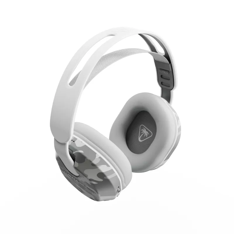 Headset gaming sem fios Turtle Beach Stealth 500 Arctic Camo para PlayStation com até 40 h de autonomia e Bluetooth para PS5, PS4, PC e dispositivos móveis