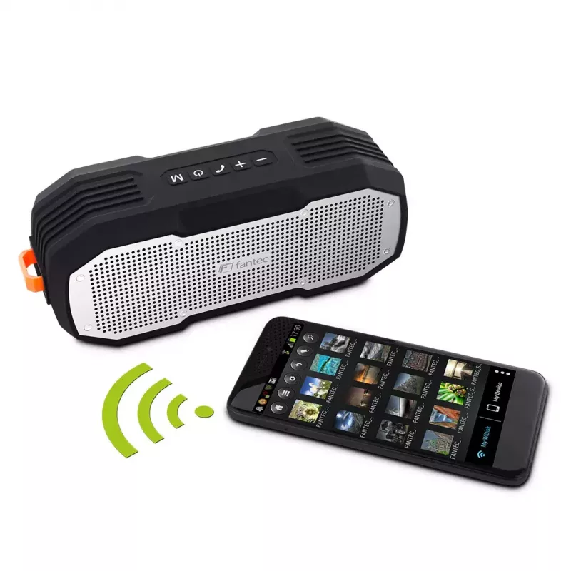 Altifalante estéreo portátil Fantec Novi T30 prateado