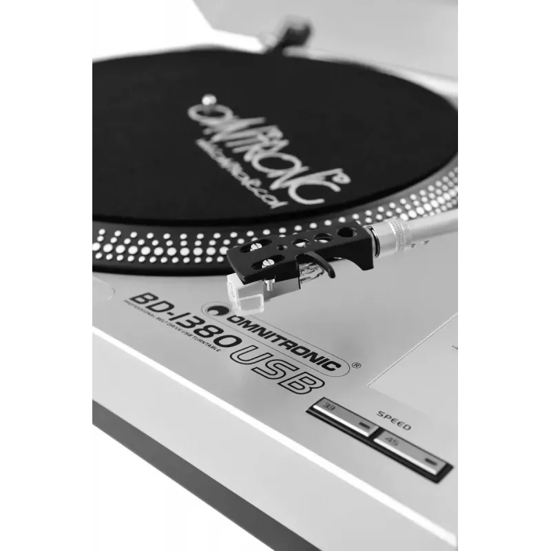 Gira-discos DJ de acionamento por correia Omnitronic 10603043