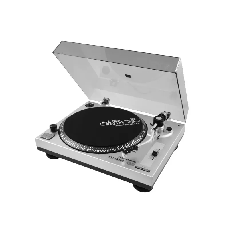 Gira-discos DJ de acionamento por correia Omnitronic 10603043