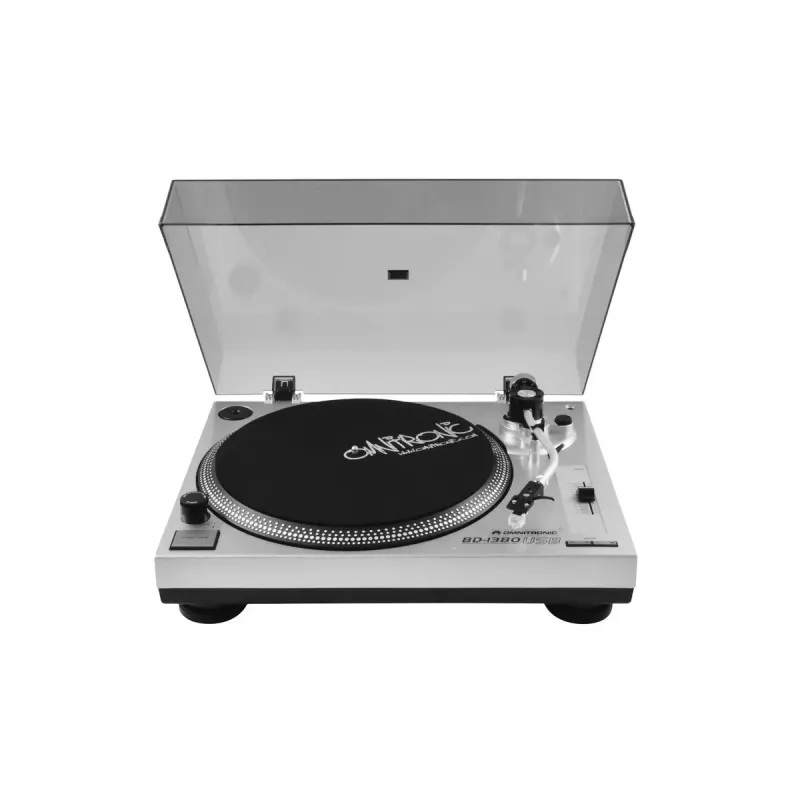 Gira-discos DJ de acionamento por correia Omnitronic 10603043