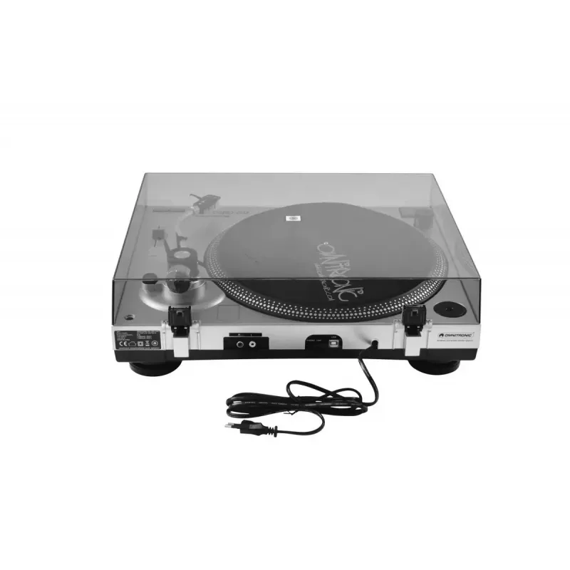 Gira-discos DJ de acionamento por correia Omnitronic 10603043