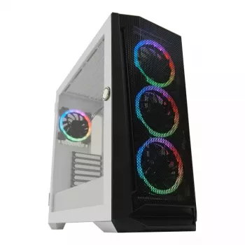 Caixa para PC LC-Power Holo-1_X Midi Tower branco