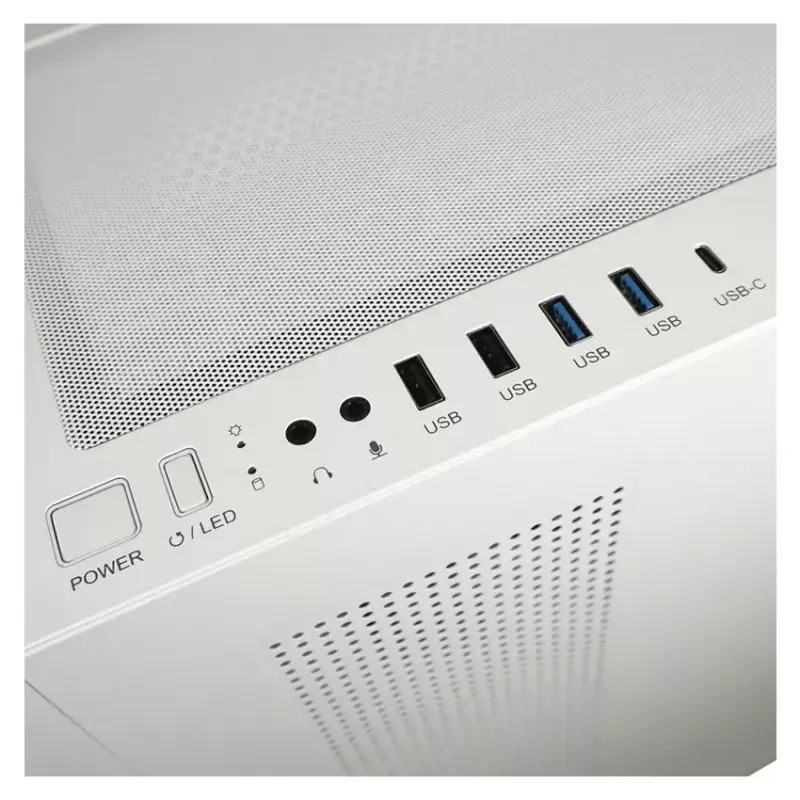 Caixa para PC LC-Power LC-7041B-ON Midi Tower branco
