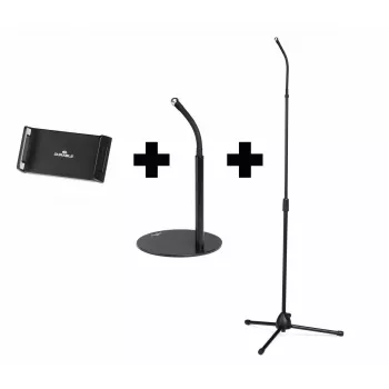 Suporte ativo Durable TWIST COMBI para telemóvel smartphone tablet preto
