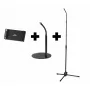 Suporte ativo Durable TWIST COMBI para telemóvel smartphone tablet preto