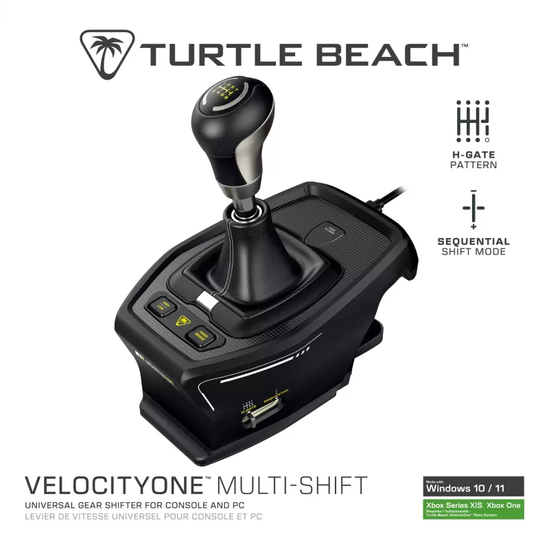 Turtle Beach VelocityOne Multi-Shift manete de mudanças e travão de mão para sim racing para Xbox/PC (TBS-0001-05)