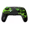 Gamepad PDP REMATCH com fios Controller 1-Up Glow in the Dark para Nintendo Switch, USB, cabo de 3 m, D-pad, botão Home, preto/verde
