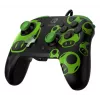 Gamepad PDP REMATCH com fios Controller 1-Up Glow in the Dark para Nintendo Switch, USB, cabo de 3 m, D-pad, botão Home, preto/verde