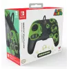 Gamepad PDP REMATCH com fios Controller 1-Up Glow in the Dark para Nintendo Switch, USB, cabo de 3 m, D-pad, botão Home, preto/verde