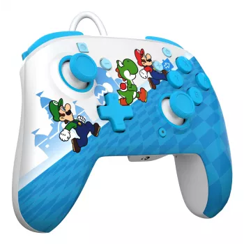 Gamepad PDP Mario Escape REMATCH para Nintendo Switch — USB com fios, D-pad, botão Home, multicolor